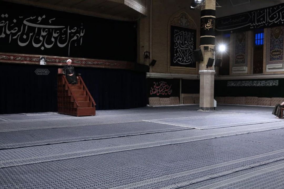 مراسم عزاداری شهادت امام رضا (ع) در حضور رهبر انقلاب