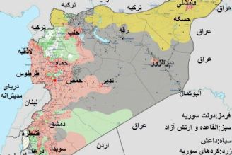 نزدیك به 30 درصد از خاك سوریه در دست داعش است 