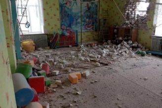 Kindergartens; first target of the Ukrainian mortar shells