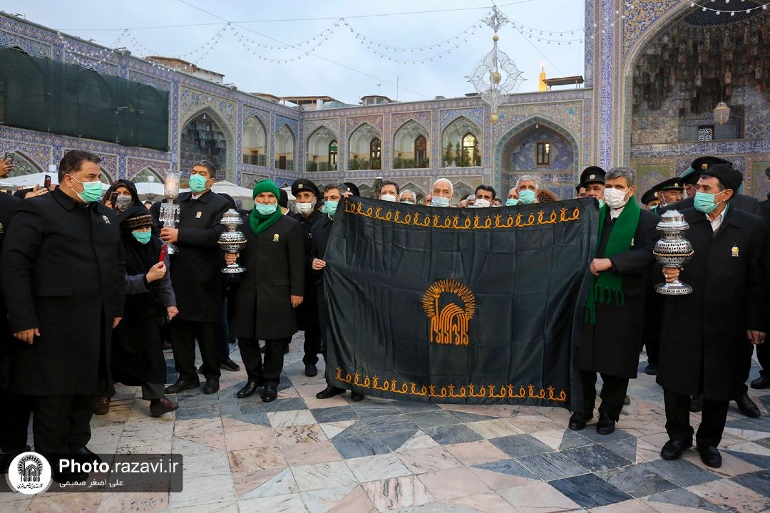 آیین بدرقه كاروان اعزامی خادمین امام رئوف به عتبه مقدسه كاظمین برگزار شد