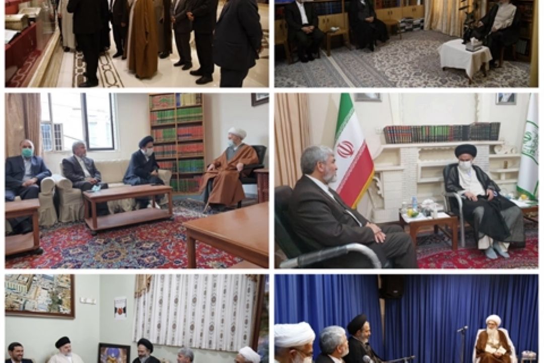 دیدار مسئولان حج و زیارت با مراجع عظام تقلید در قم