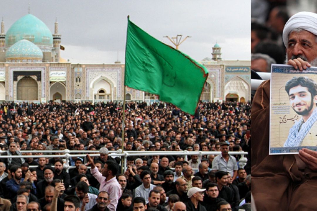 شهیدی و حجتی؛ نمایندگان رئیس جمهور و دولت در مراسم تشییع شهید حججی