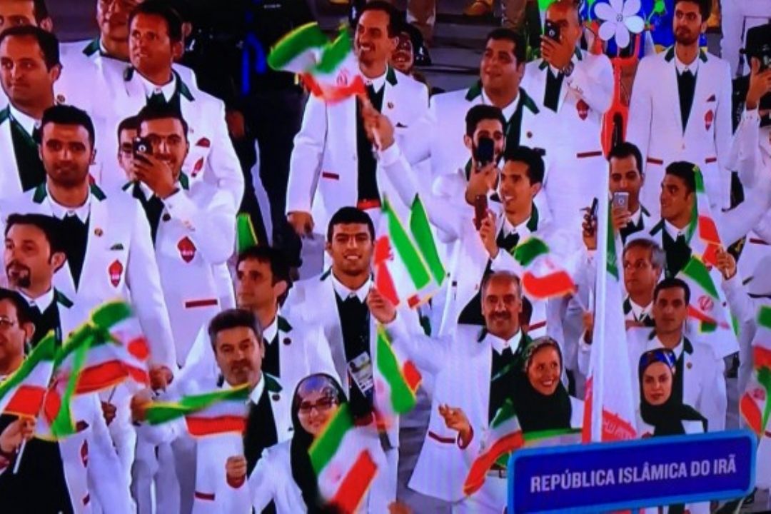 كاروان ایران رژه رفت 