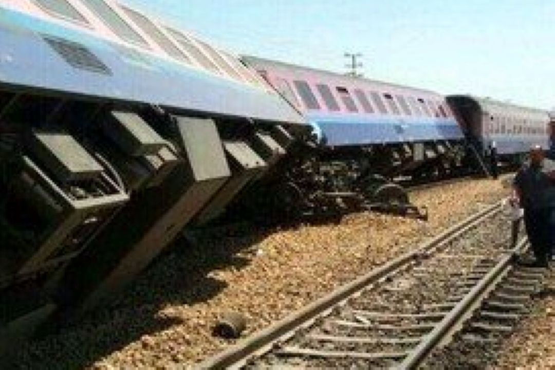 خروج قطار مسافربری مشهد به یزد