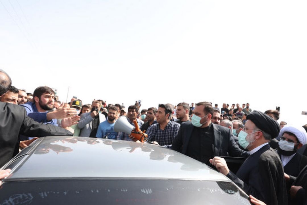 رئیس جمهور وارد قرچك شد