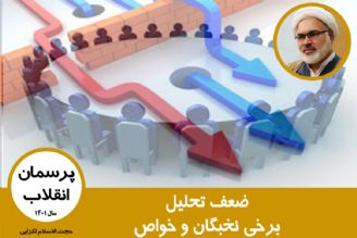 ضعف تحلیل برخی نخبگان و خواص