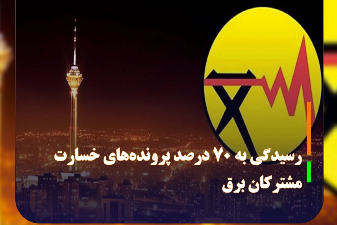 رسیدگی به 70 درصد پرونده‌های خسارت مشتركان برق