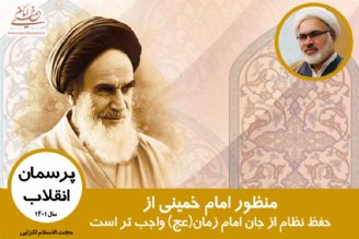 منظور امام خمینی از حفظ نظام از جان امام زمان(عج) واجب تر است