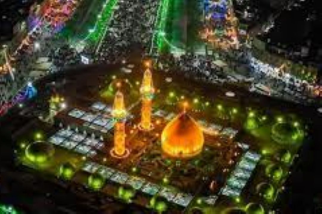 جشن میلاد امام حسن (ع) در كربلا با راه‌اندازی كاروان شادی و پهن شدن سفره سبز در بین‌الحرمین