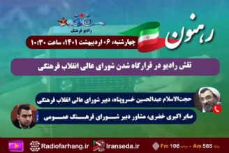 بررسی  نقش رادیو در قرارگاه شدن شورای عالی انقلاب فرهنگی«رهنمون» رادیو فرهنگ