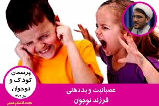 عصبانیت و بددهنی فرزند نوجوان