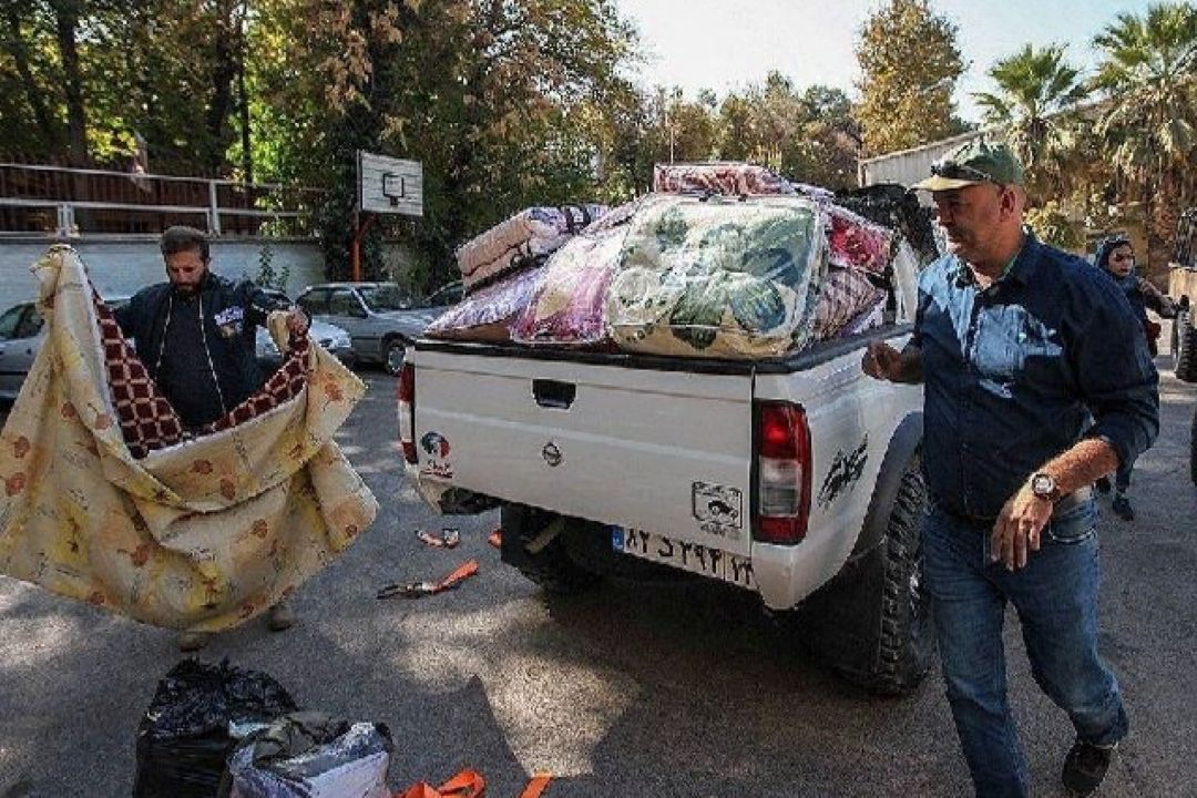 آفرود سواران  همراه زلزله زدگان كرمانشاه