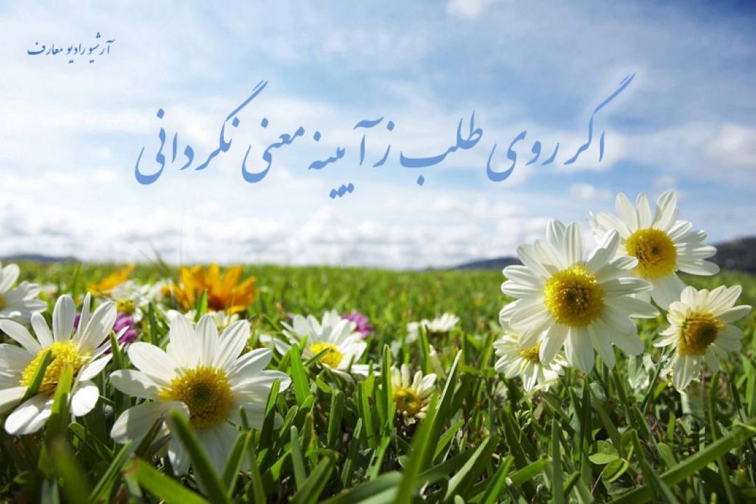 اگر روی طلب ز آیینه معنی نگردانی