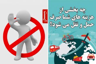 چه بخشی از هزینه های شما صرف حمل و نقل می شود؟