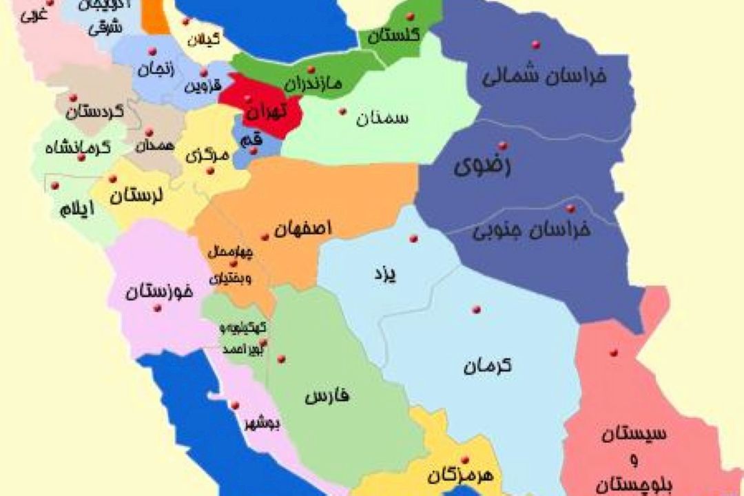 تقسیم استان‌ها به 9 منطقه 