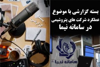 عملكرد شركت های پتروشیمی در سامانه نیما