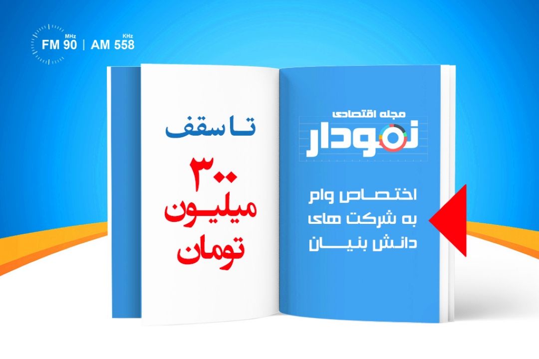 سقف تسهیلات برای شركت های دانش بنیان نوپا، تا 300 میلیون تومان  است