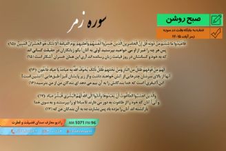 ارزش وقت - اشاره به جایگاه وقت در سوره زمر آیات 15-17