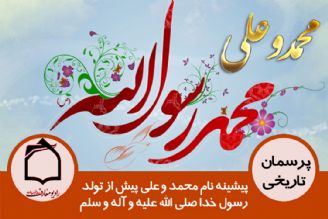 نام محمد و علی پیش از تولد رسول خدا (ص)