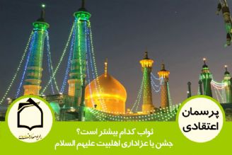 ثواب كدام بیشتر است؟ جشن یا عزاداری اهلبیت علیهم السلام