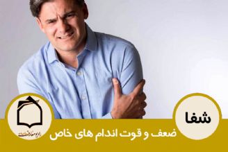 ضعف و قوت اندام های خاص