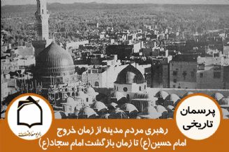 رهبری مردم مدینه از زمان خروج امام حسین(ع) تا زمان بازگشت امام سجاد(ع)