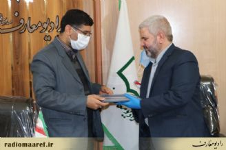  دیدار مدیر رادیو معارف با مدیر عامل و اعضای كانون نابینایان جلوه امید 