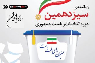 تقویم سیزدهمین انتخابات ریاست جمهوری