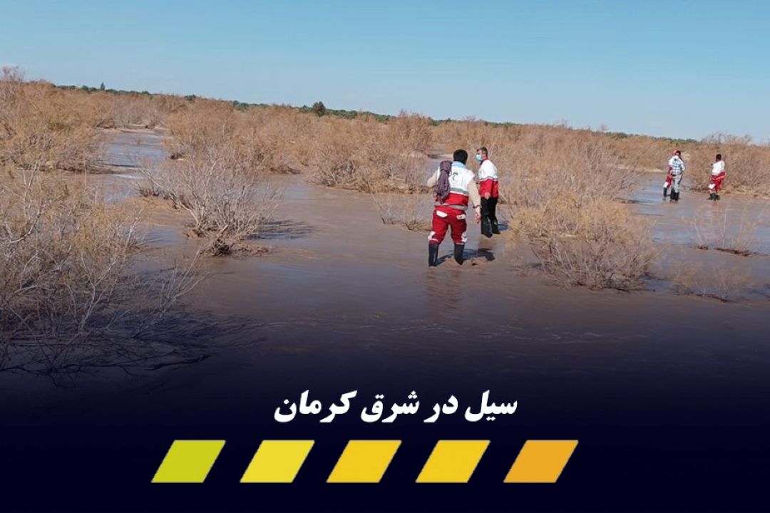 مفقودی 2 كودك، انسداد 45 راه و قطع برق 30 روستای ریگان