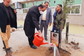 مراسم روز درختكاری با حضور مدیر رادیو ورزش و جمعی از قهرمانان و پیشكسوتان كشور